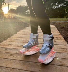 KANGAROO Boots – silber-orange – 5
