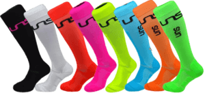 Kompressionskniestrümpfe – neon, farbig
