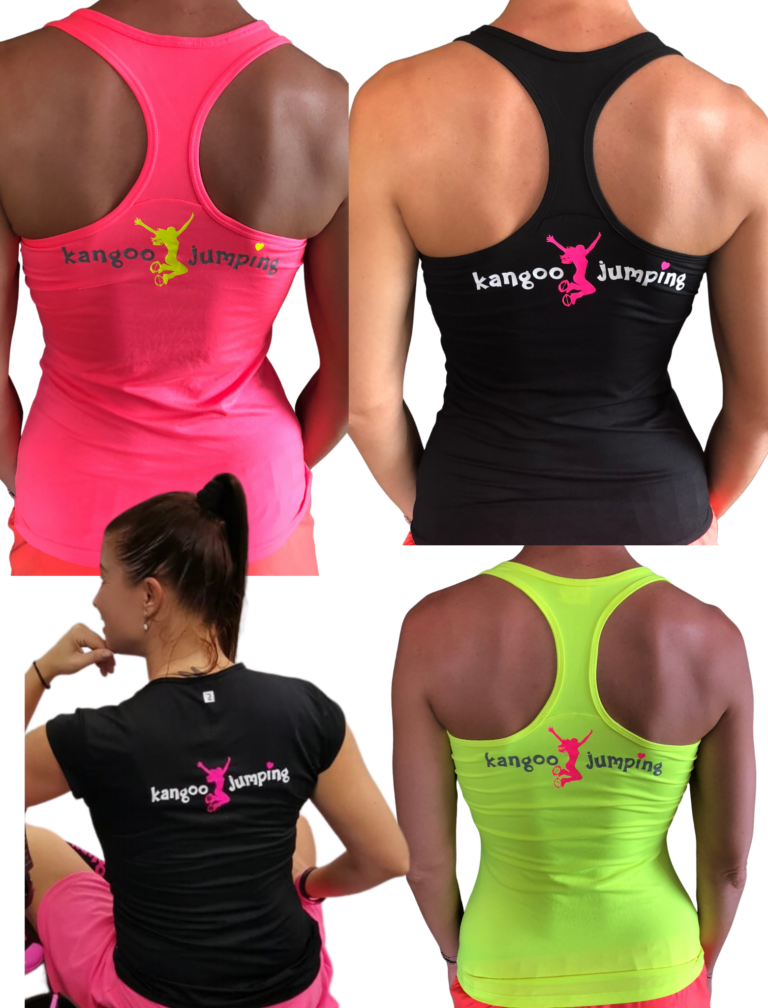 Funktionale Neon-Tops/T-Shirts Kangoo Jumping