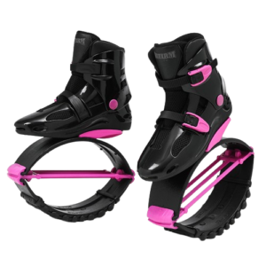 KANGAROO Boots – schwarz-dunkelrosa