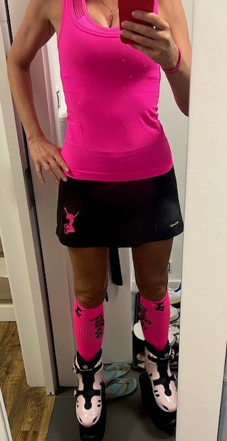 Trainingsrock mit Shorts Kangoo Jumping – schwarz und weiß